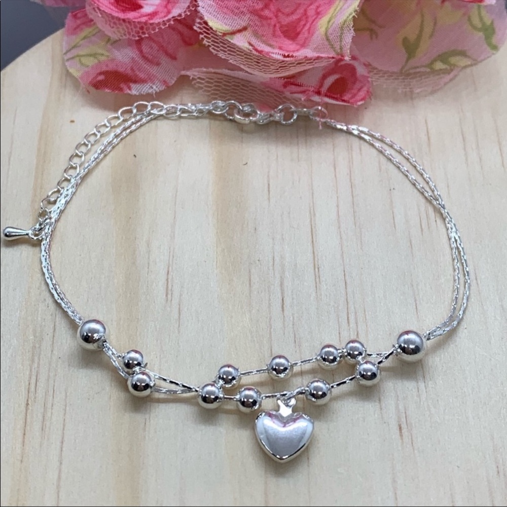 🌟 Dainty Anklet Chain Sterling Silver 925 - Picture 2 of 4
